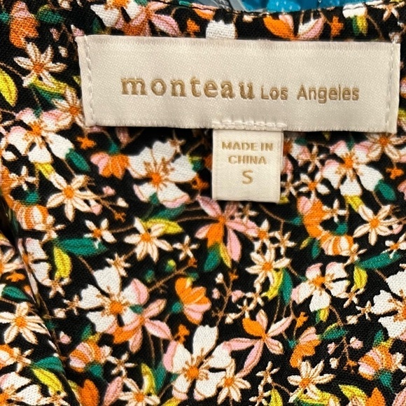 NWT- Monteau Los Angeles Women’s Faux Wrap Dress Size Small - Picture 8 of 8